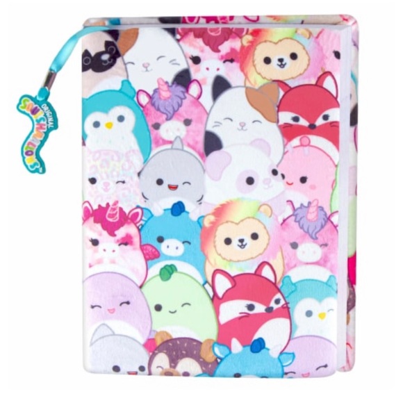 NWT Squishmallow Activity Journal with Bookmark Soft Fuzzy - Picture 3 of 8
